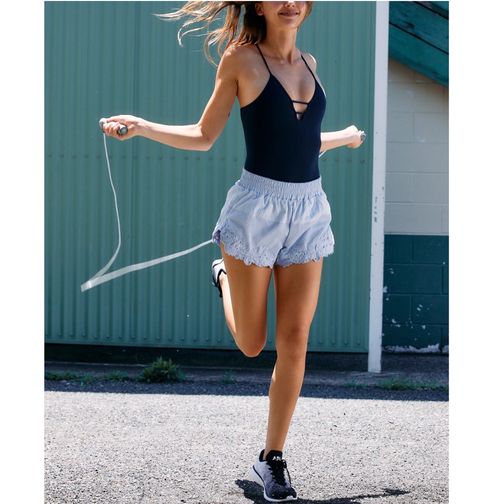 🎉LAST CHANCE🎉 NWT FP Movement Thanks A Bunch Shorts / Periwinkle Dreams - Picture 3 of 7